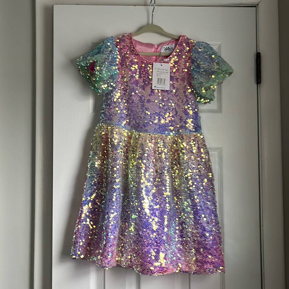 Lola and the Boys Sequin Ombré Dress 8T